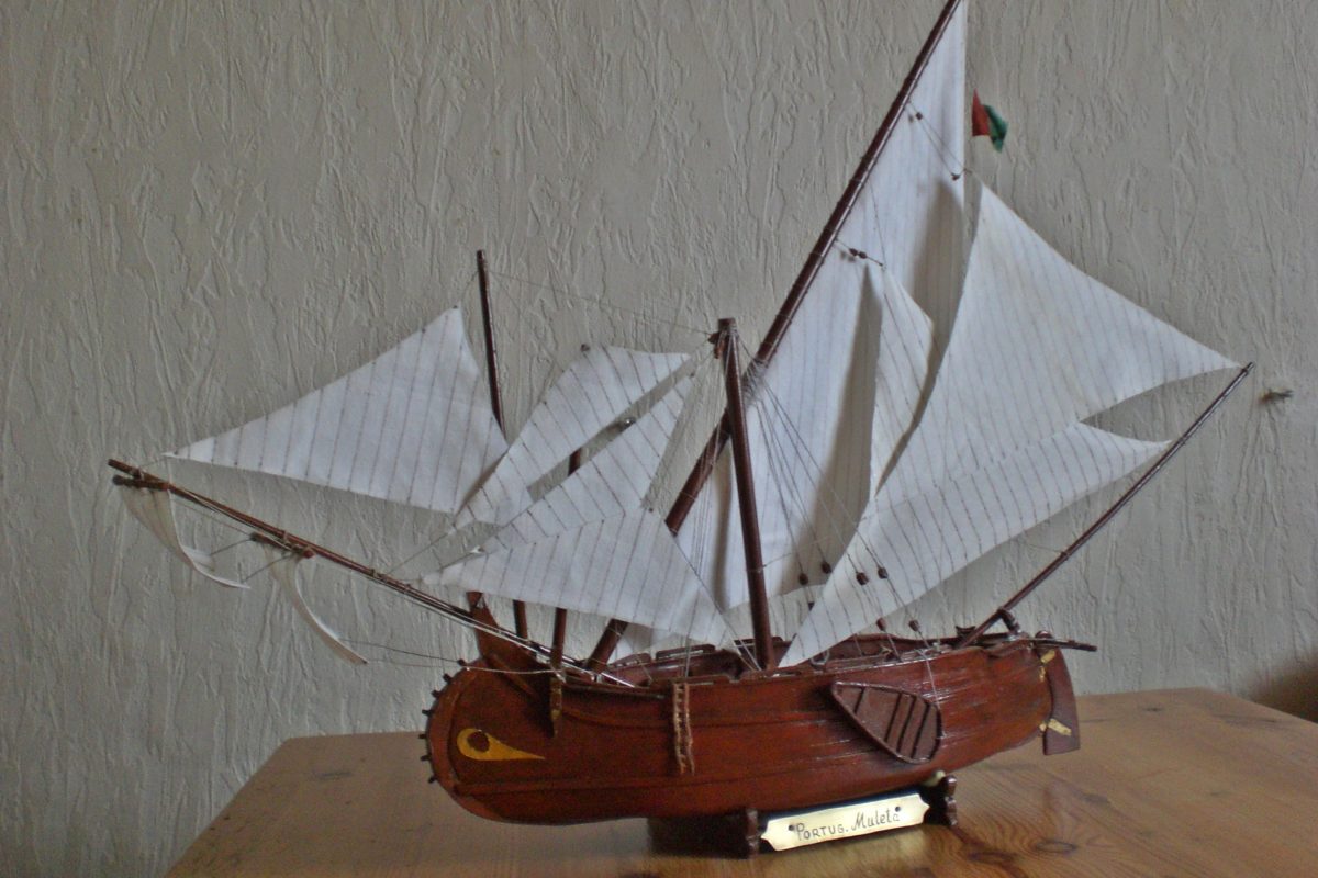 Portugisische Muleta, historisches Schiffsmodell
